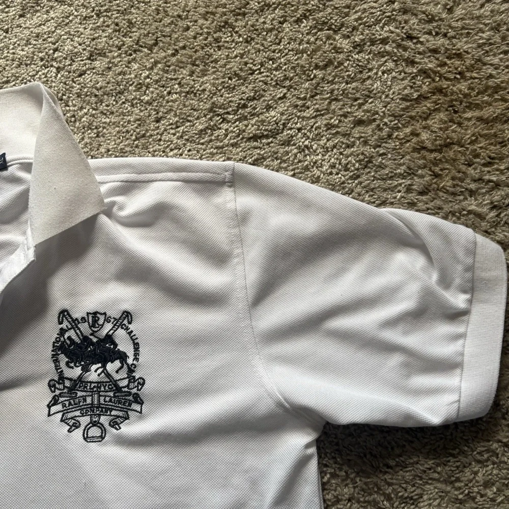 Vintage 90s Polo Ralph Lauren Embroidered Big Crest Polo Shirt Men's M/L Boxy